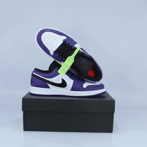 Air Jordan 1 - Low 'Court Purple White' 553558-500 – UK7-000088